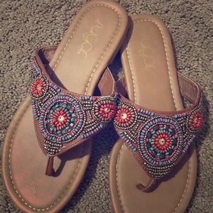 Beaded sandals